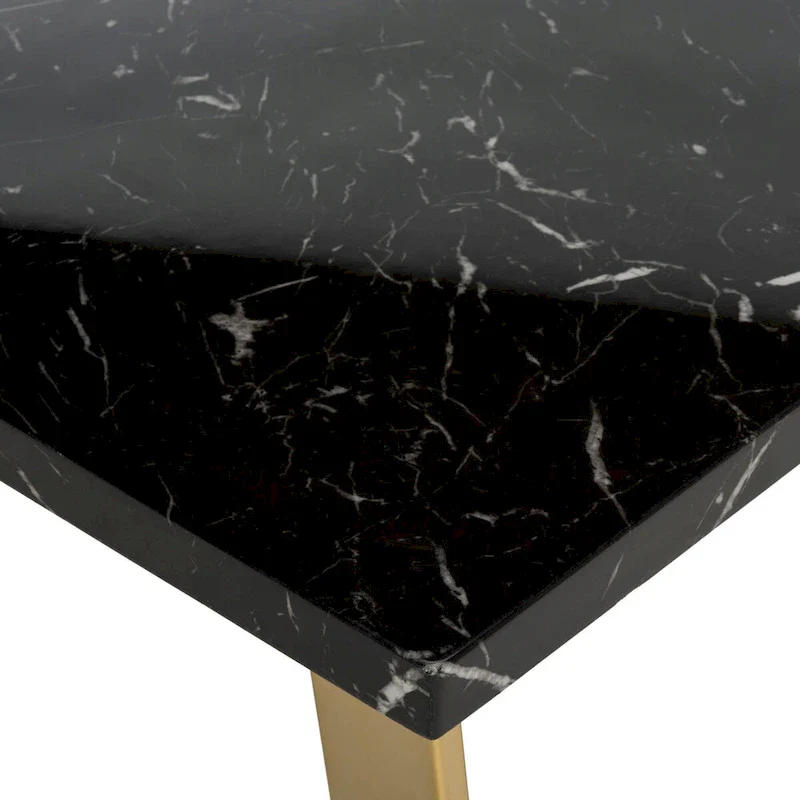 SAFAVIEH Bea Black/ Brass Square Coffee Table - 31.5 x 31.5 x 15.8 - 32Wx32Dx16H