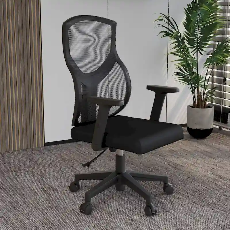 Glen Mid-Back Office Chair with Adjustable Height, Swivel and Tilt by LeisureMod