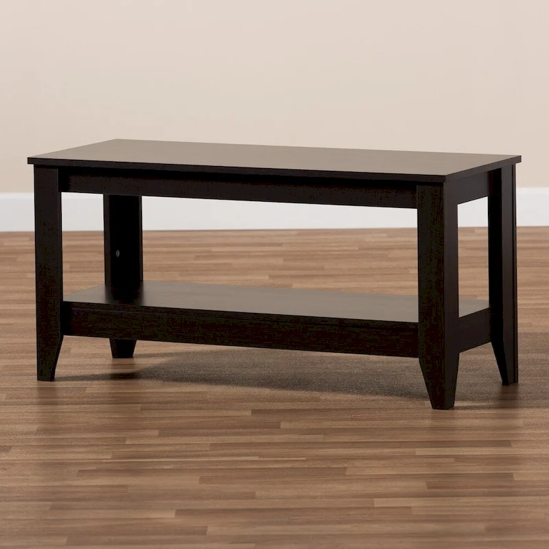 Copper Grove Leerdam Modern Rectangular Wenge-finished Wood Coffee Table