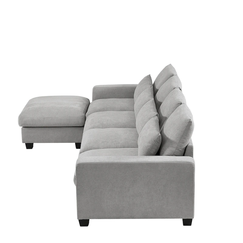 Modern L-Shape Sectional Sofa with Reversible Chaise