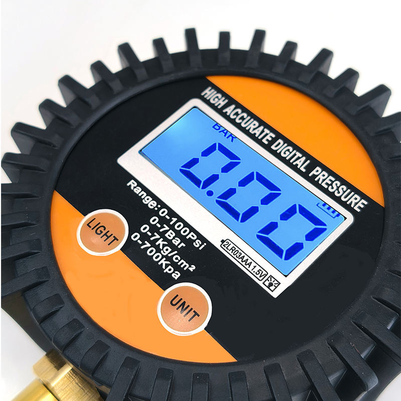 SEAPENG DP-T01 Wonder Digital Tire Air Pressure Gauge for Car Tool with Hose DP-T01 CE Certified Taobaomu Yellow
