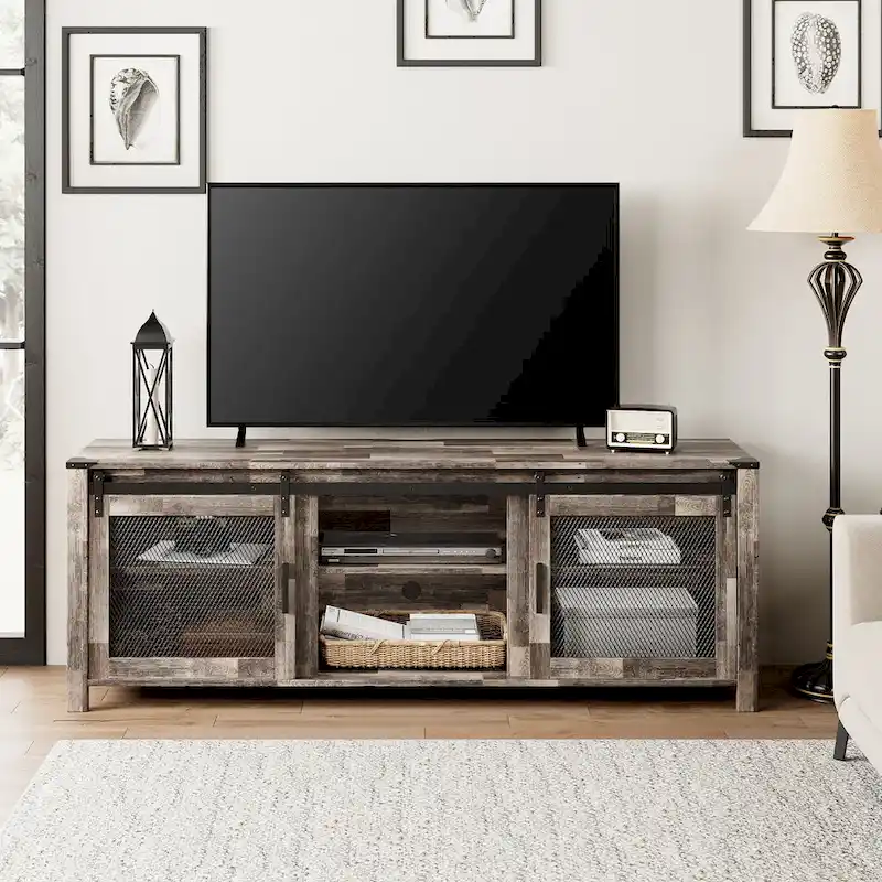 WAMPAT 36 inch 3 Sided Glass Electric Fireplace InsertBlack