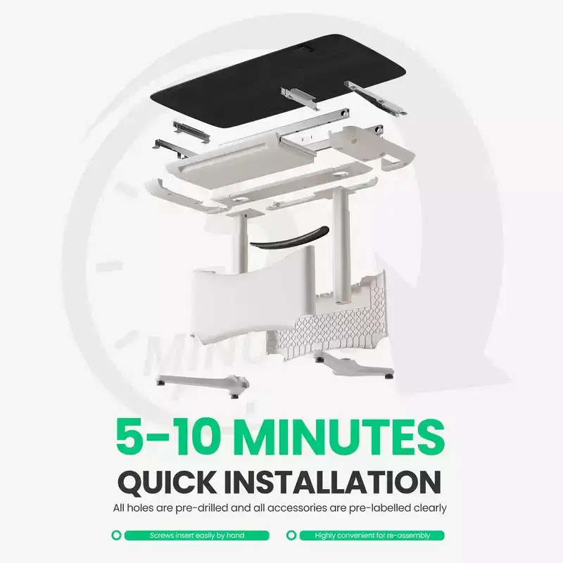 LumiDesk All in 1 Electric Height Adjustable Desk  Smart, Modular & Ergonomic