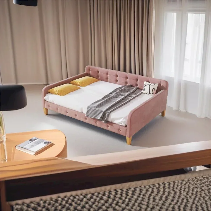 Full Size Upholstered Dayed with 4 Support Legs