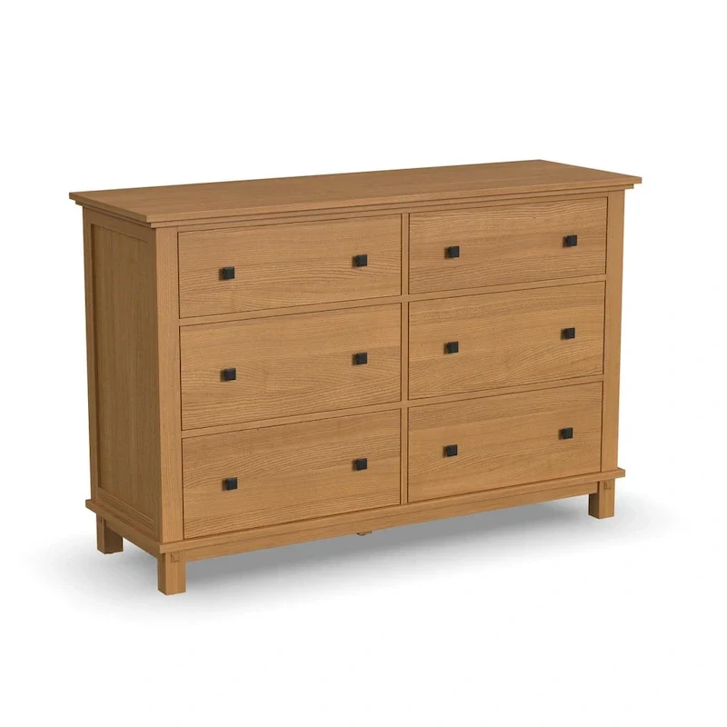 Oak Park Brown Wood Queen Bed, Nightstand and Dresser