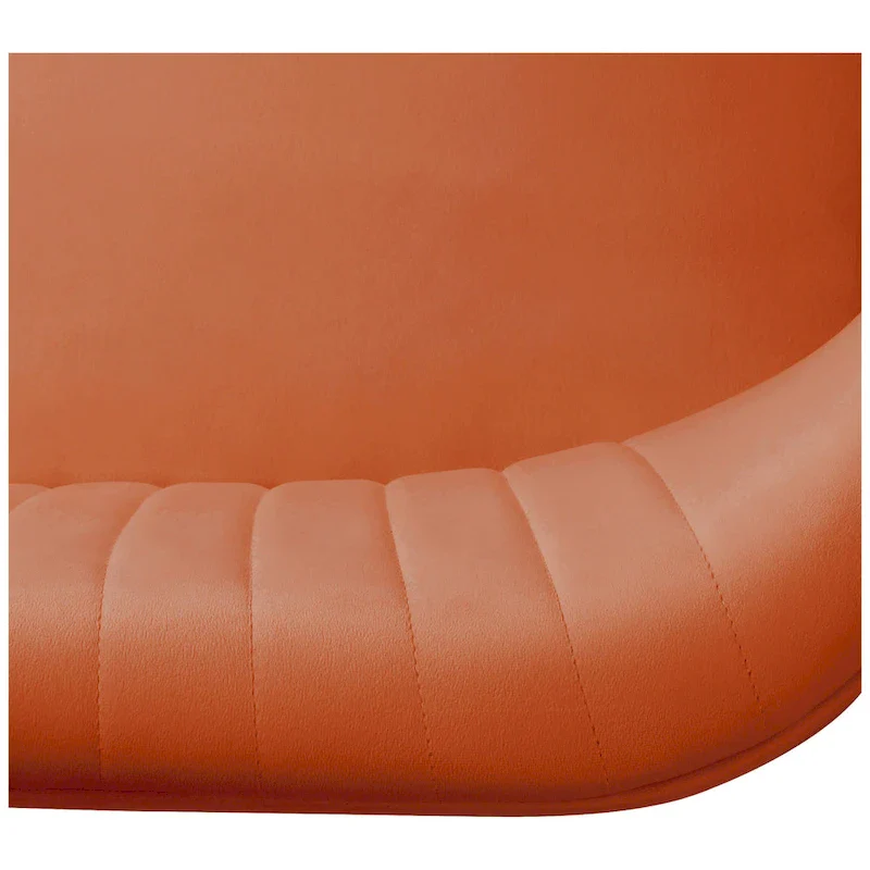 Upholstered Velvet Polyester 46 Wide Loveseat - Armless/ Scalloped Back