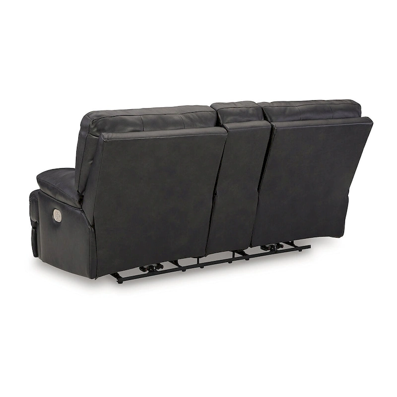 Signature Design by Ashley Mountainous Black Power Reclining Loveseat - 82W x 42D x 42H