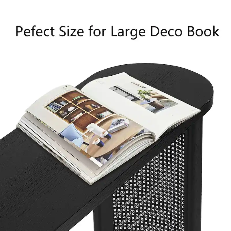 60  Solid Rattan Console Table