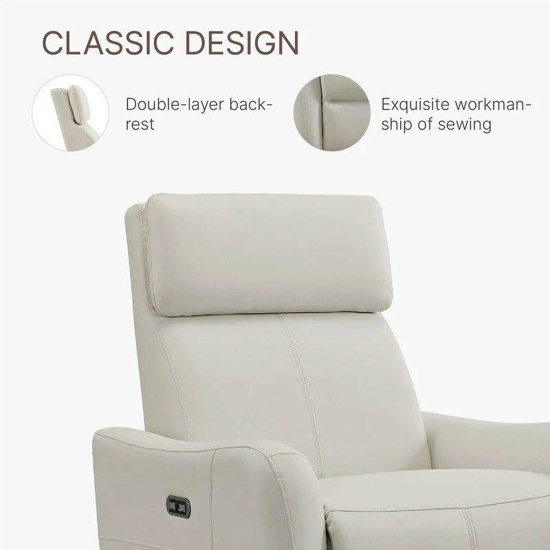 Merlin Power Swivel Glider Rocker Recliner Nursing Chair Recliner