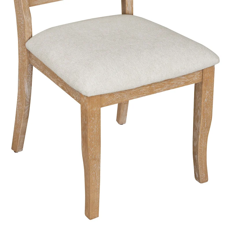 Lak Retro 5-Piece Dining Sets with Upholstered Chairs by GDFStudio