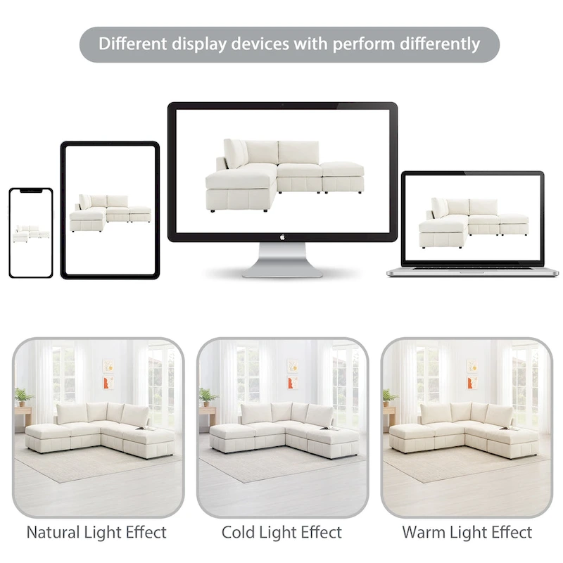 93Modern Sectional Sofa with Vertical Stripes