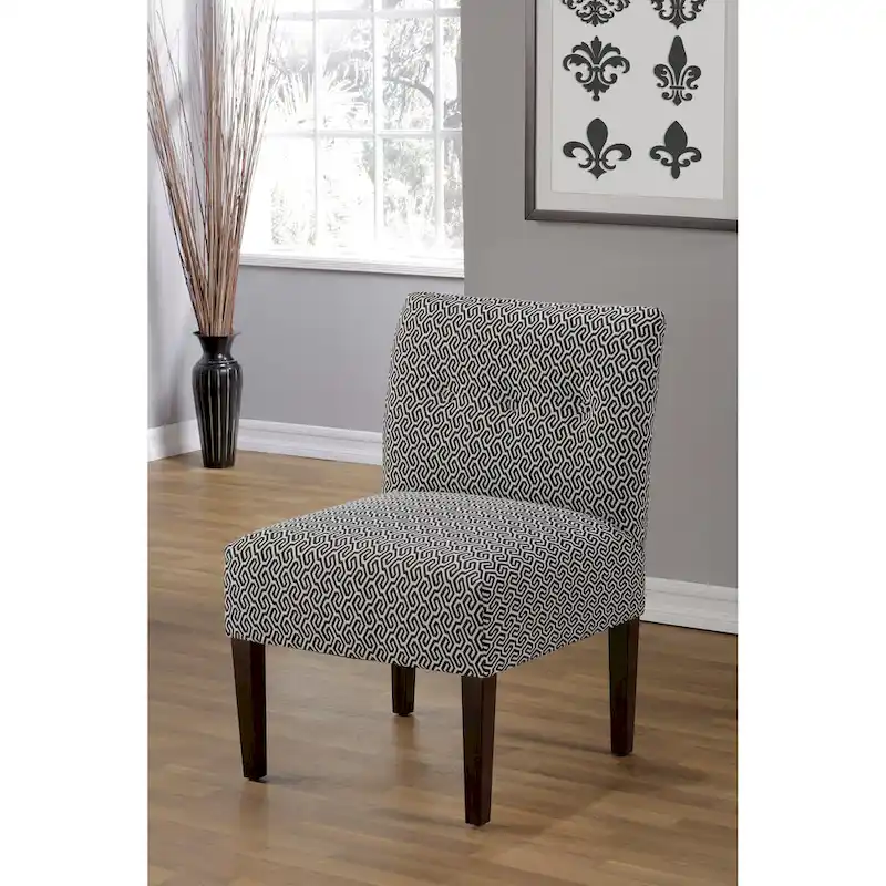 Armless Slipper Chair – Multiple Colors, Polyester, Single Seat