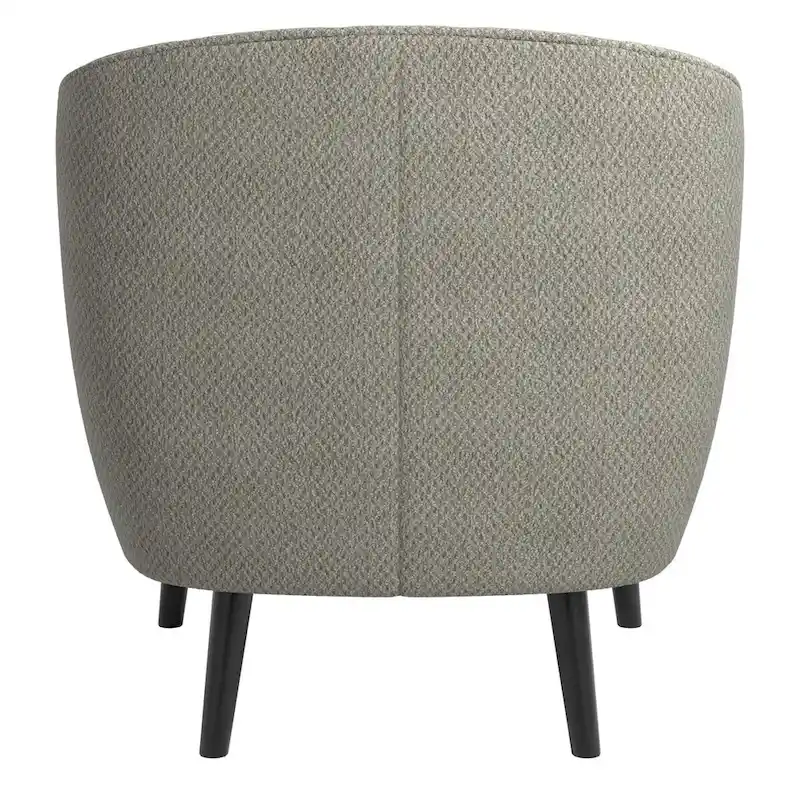 Mid-Century Channel-Tufted Accent Chair with Removable Cushion Cover