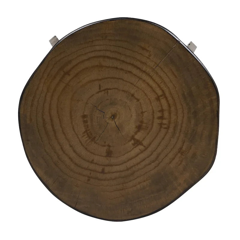 Dewl Farmhouse Walnut Wood 4-Piece Counter Height Table Set by Furniture of America