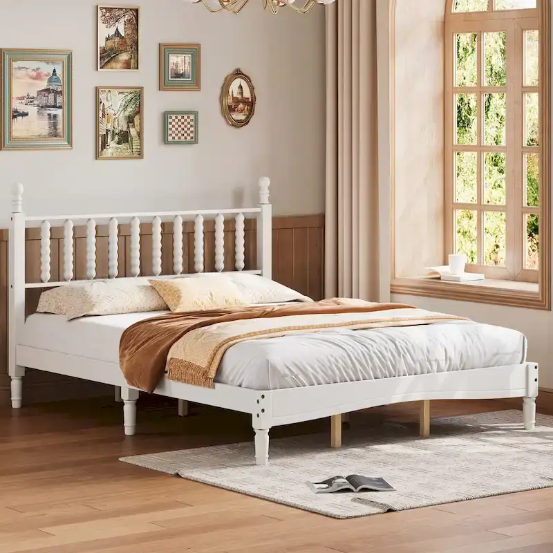 4-Pieces Retro Style Bedroom Sets by Harper&Bright Designs