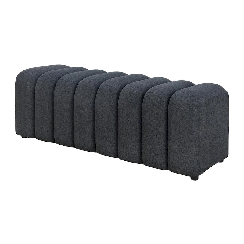 DelSur Channel Tufted Accent Bench