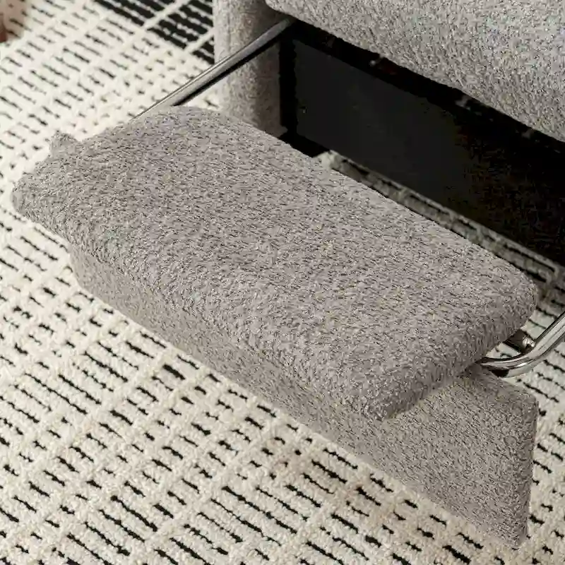 Accent Rocking Chair with Footrest High Back