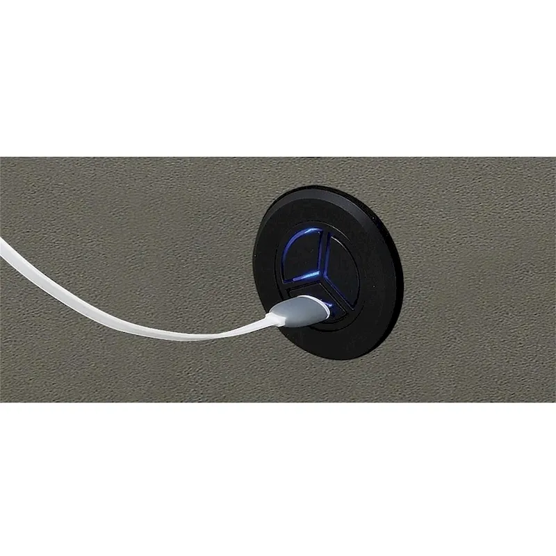 Breathable Leatherette Power Sofa