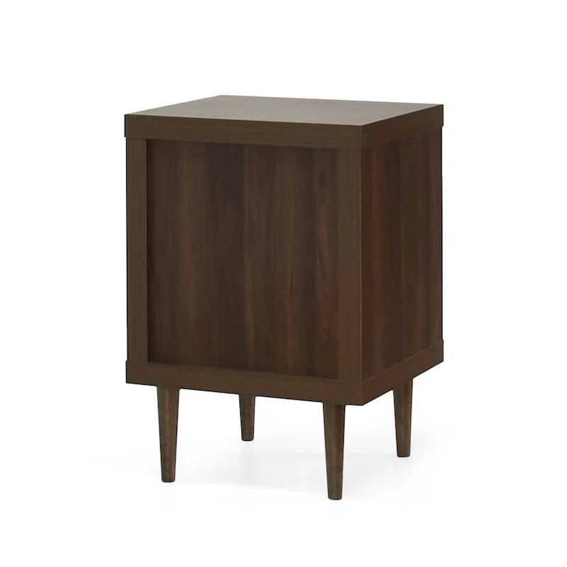Single Drawer Nightstand with Open Shelf