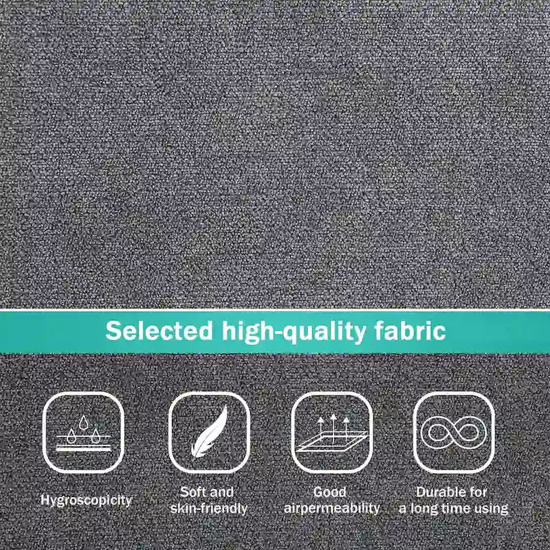 91*91 Modern Upholstered Living Room Sectional Sofa, L Shape Furniture Couch with 3 Pillows