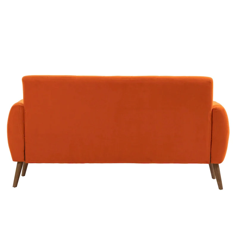 Two-Seater Sofa (Small), Fabric, Rubberwood