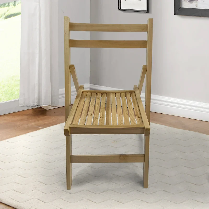 Wood Folding Chair Set of 4