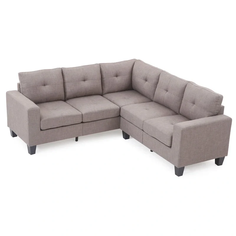 Newbury Twill Fabric Sectional Sofa