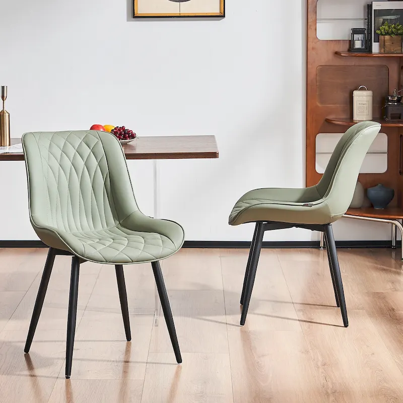 Modern Dining Chairs Set of 2 Upholstered Dining Room Chairs
