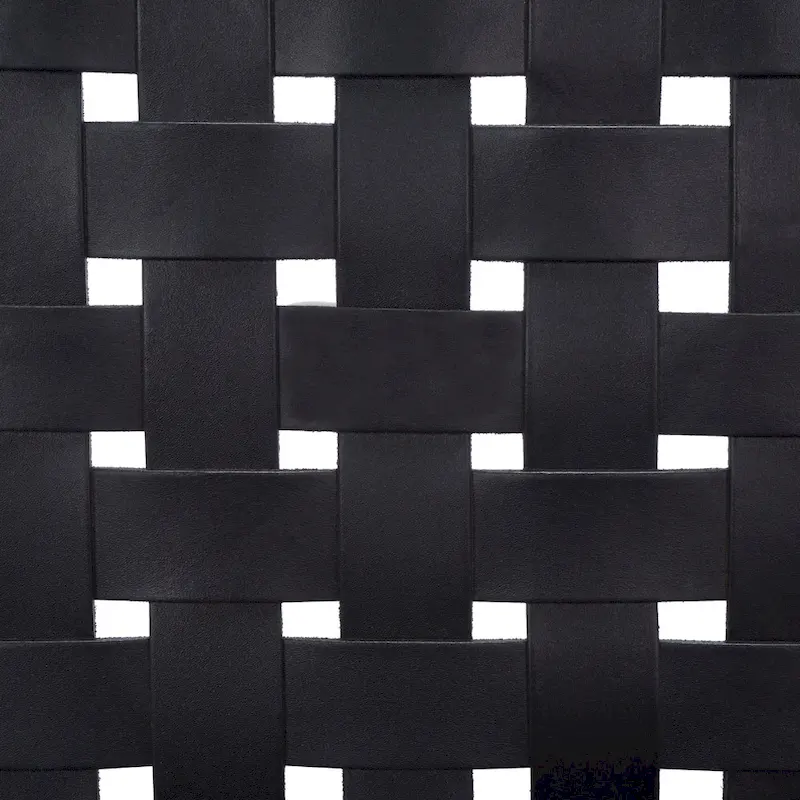 SAFAVIEH Vena Leather Woven Accent Chair - 30 W x 28 D x 28 H - 30Wx28Dx28H