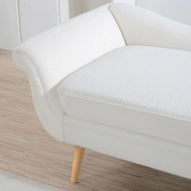 70.86W Chaise Lounge with Scroll Arm