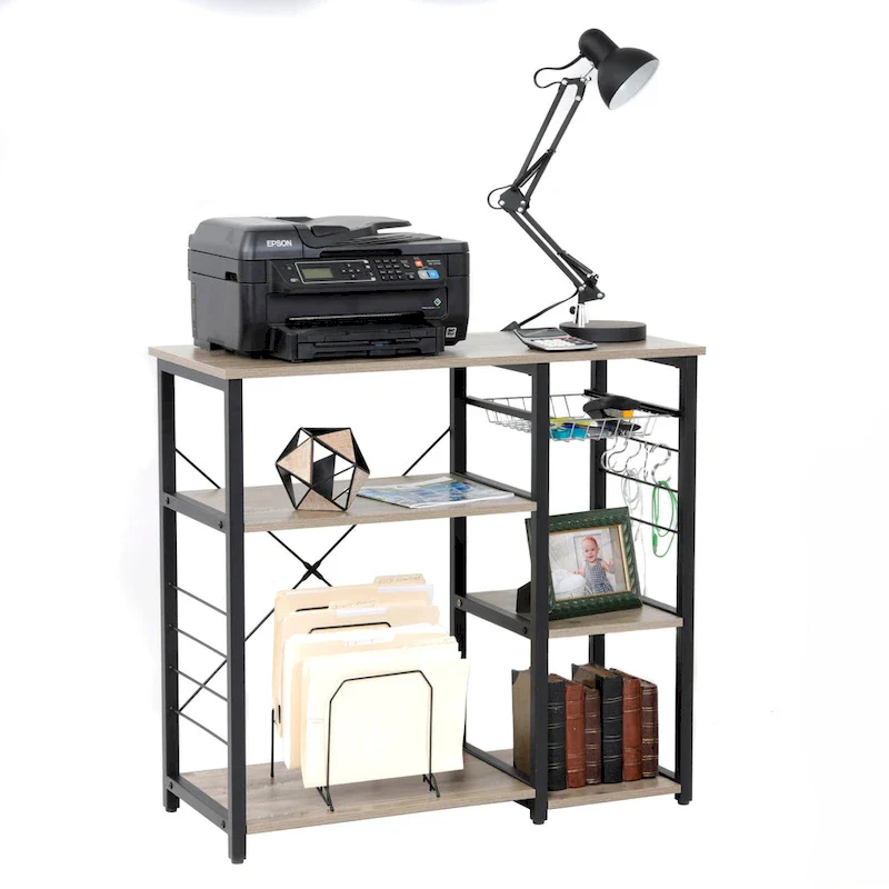 Home and Office Furniture Model Kitchen Island with Slide Out Vegetable Basket