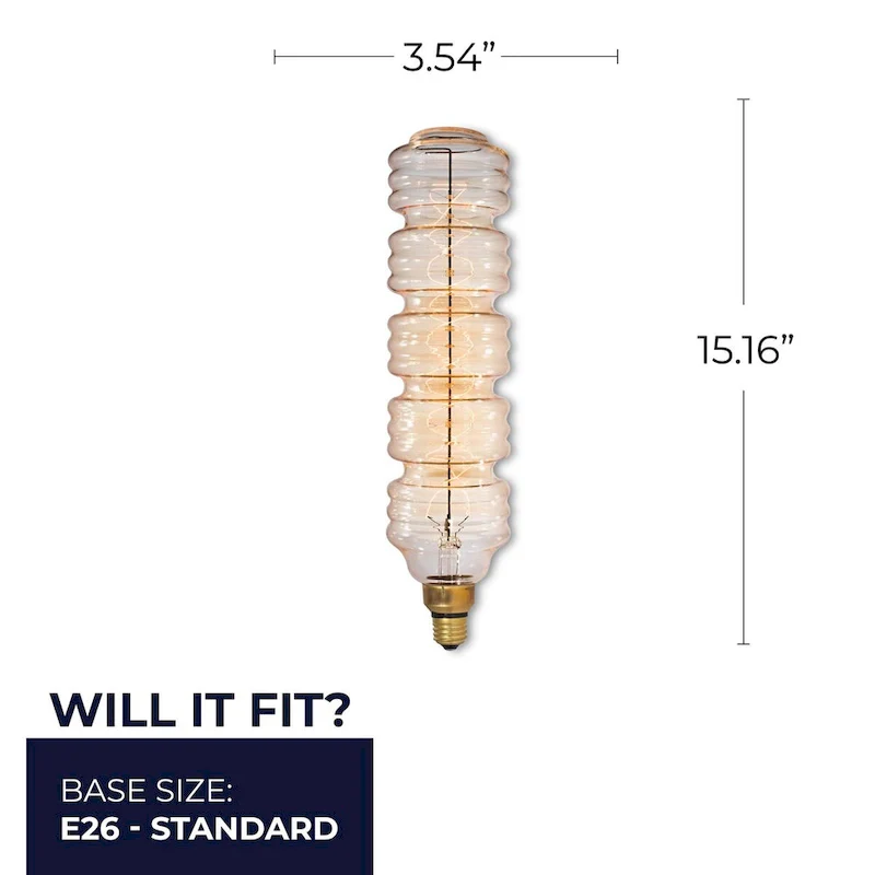 Bulbrite 60 Watt Dimmable Grand Nostalgic Medium (E26) Incandescent Bulb