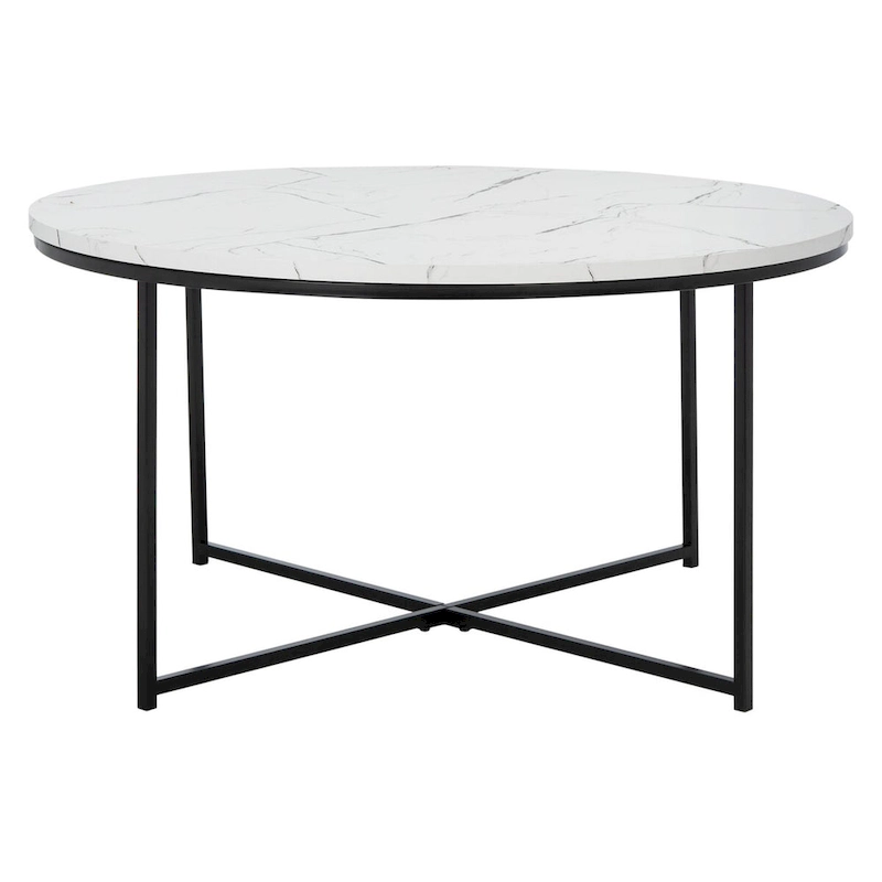 SAFAVIEH Alverda Marble Coffee Table - 35 W x 35 D x 19 H - 35Wx35Dx19H