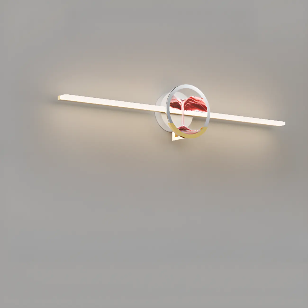 Dimmable Glass Bathroom Vanity Light with Integrated LED