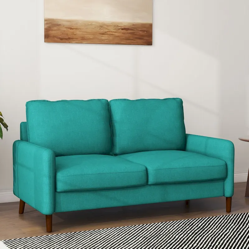 Living Room Loveseat Linen Sofa
