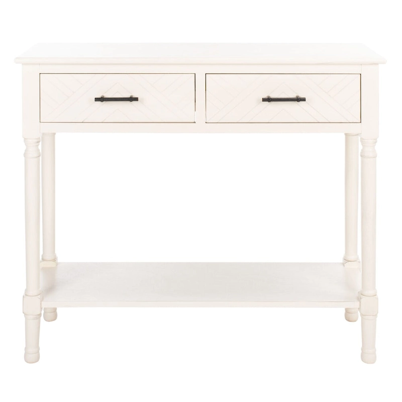 SAFAVIEH Eryka 2-Drawer Console Table - 35.5 W x 13 L x 29.5 H - 36Wx13Dx30H