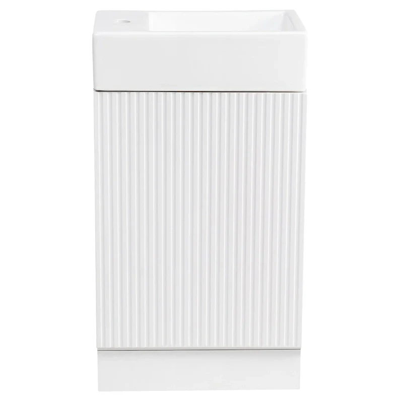 Bathroom Vanity Cabinet with Two-tier Shelf