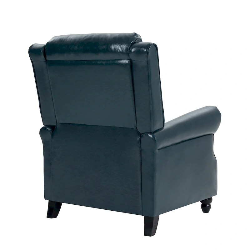 Manual Glider Pushback Recliner Chairs with Nailhead Trim