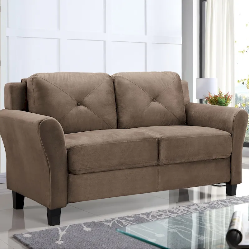 iLounge Harvard Microfiber Loveseat