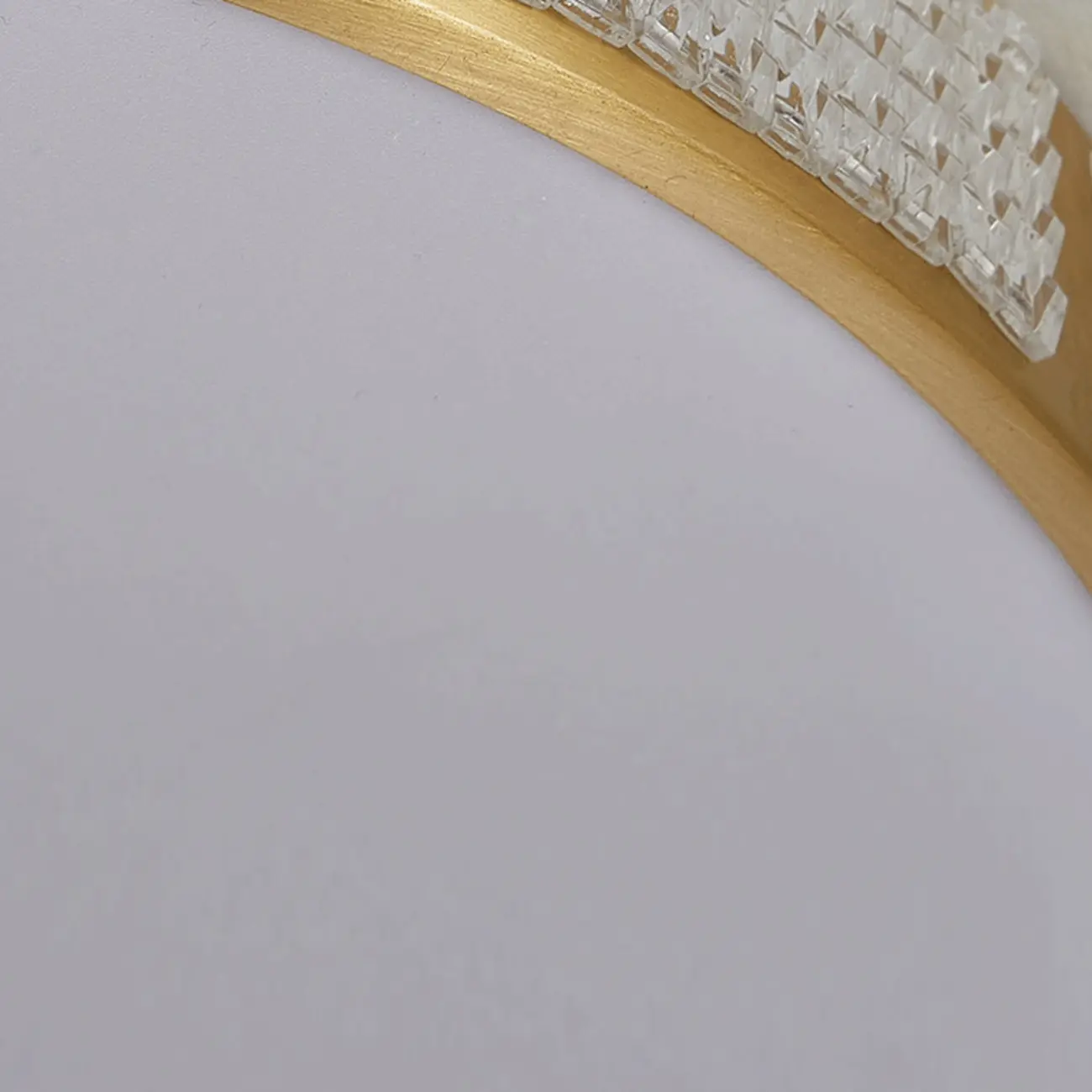 Elegant Gold Round LED Flush Mount Ceiling Light