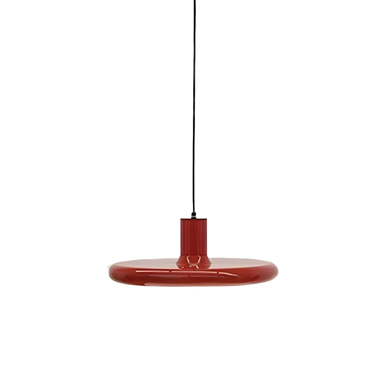 Modern Red Iron UFO Hanging Pendant Light