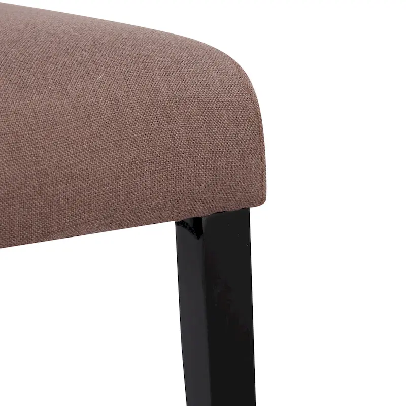 Grandview Upholstered Linen Fabric Dining Chair (Set of 2)