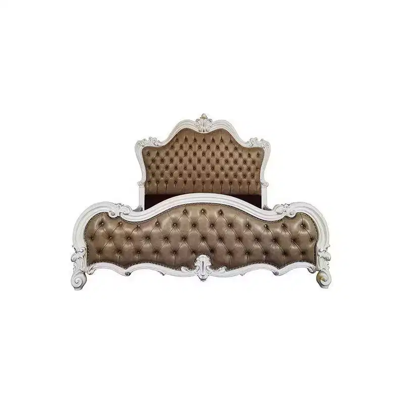 99" Eastern King Bed Versailles II with Nailhead Trim & Tufted Headboard - Acme Furniture