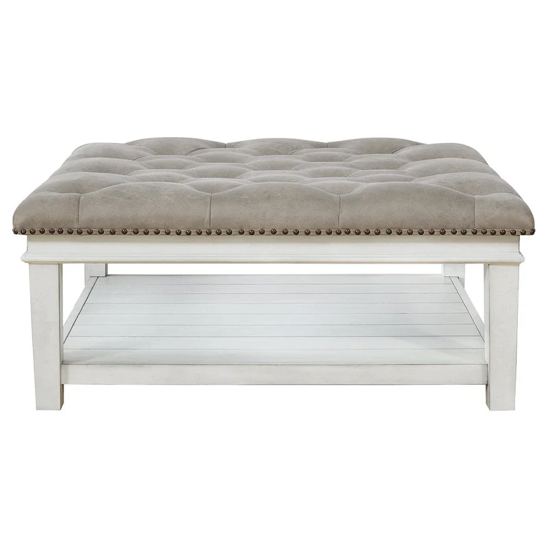 Kanwyn Upholstered Ottoman Cocktail Table - 40 W x 40 D x 18 H