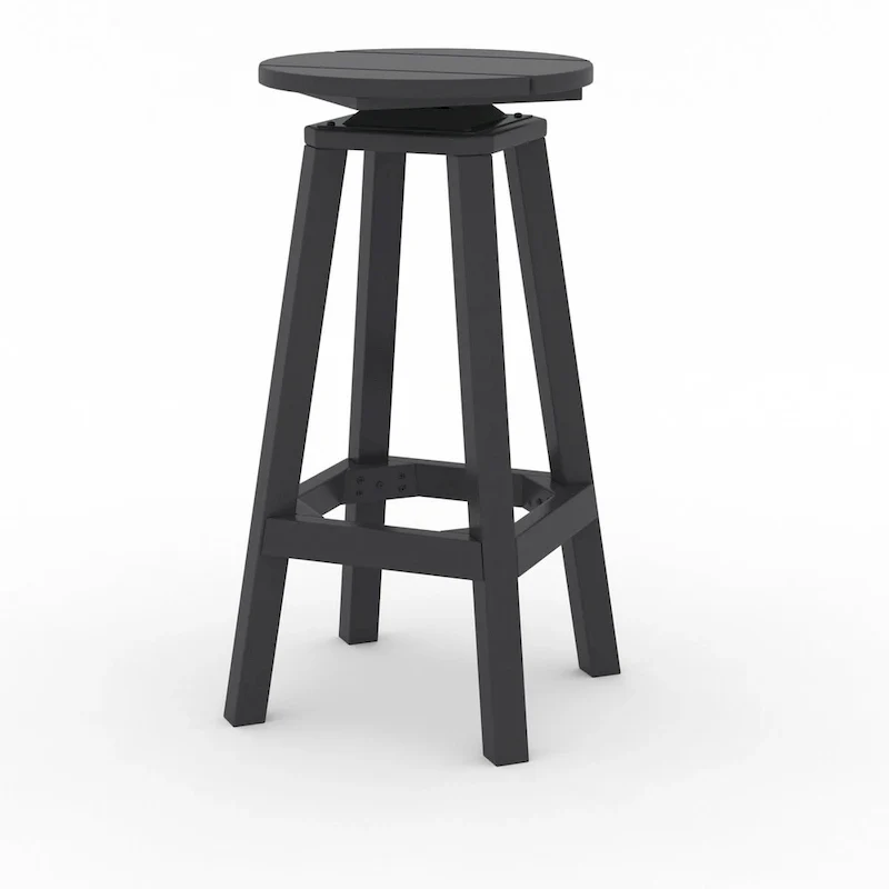 LuXeo Mason Round Swivel Bar Stool (Set of 2) - Set of 2