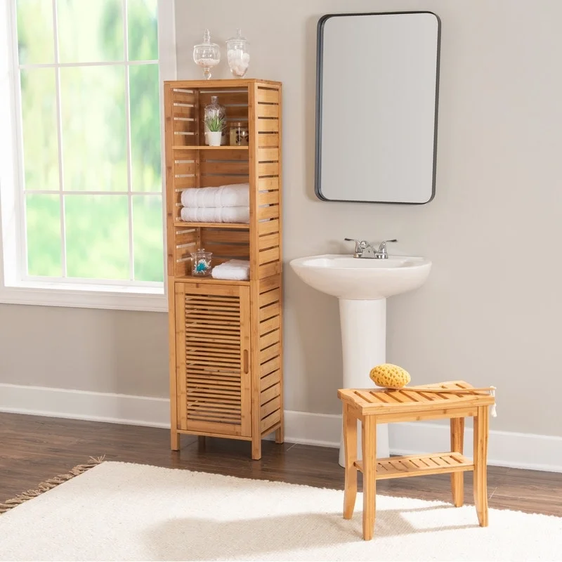 Bracken Bamboo Tall Cabinet
