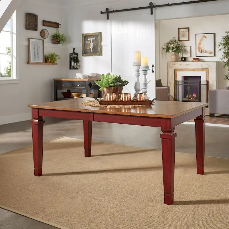 Vikos Solid Wood 64-82 Extendable Dining Table