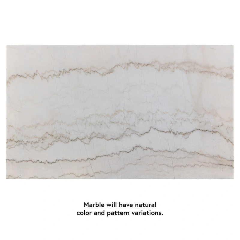 Furniture of America Cots Farmhouse White 70-inch Marble Dining Table