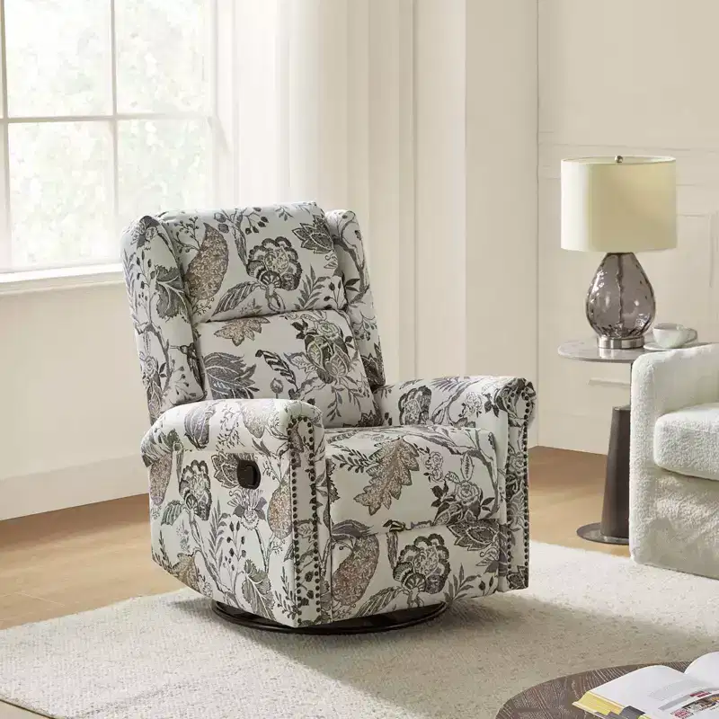 Helmut Manual Swivel Glider Recliner|HULALA HOME