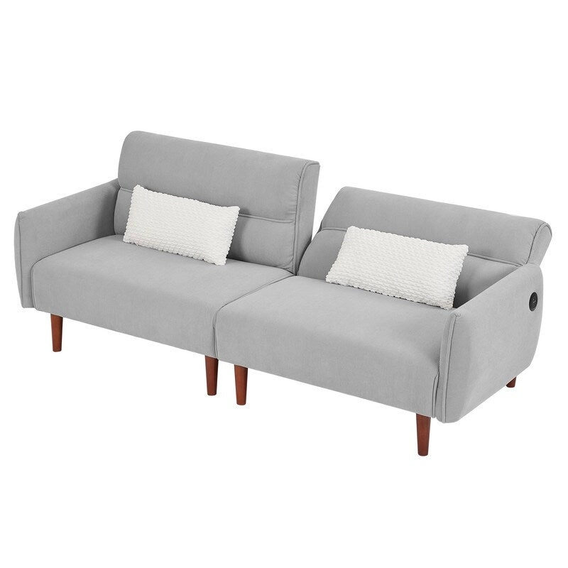 GEITIN Convertible Futon Sofa Bed with 2 Pillows